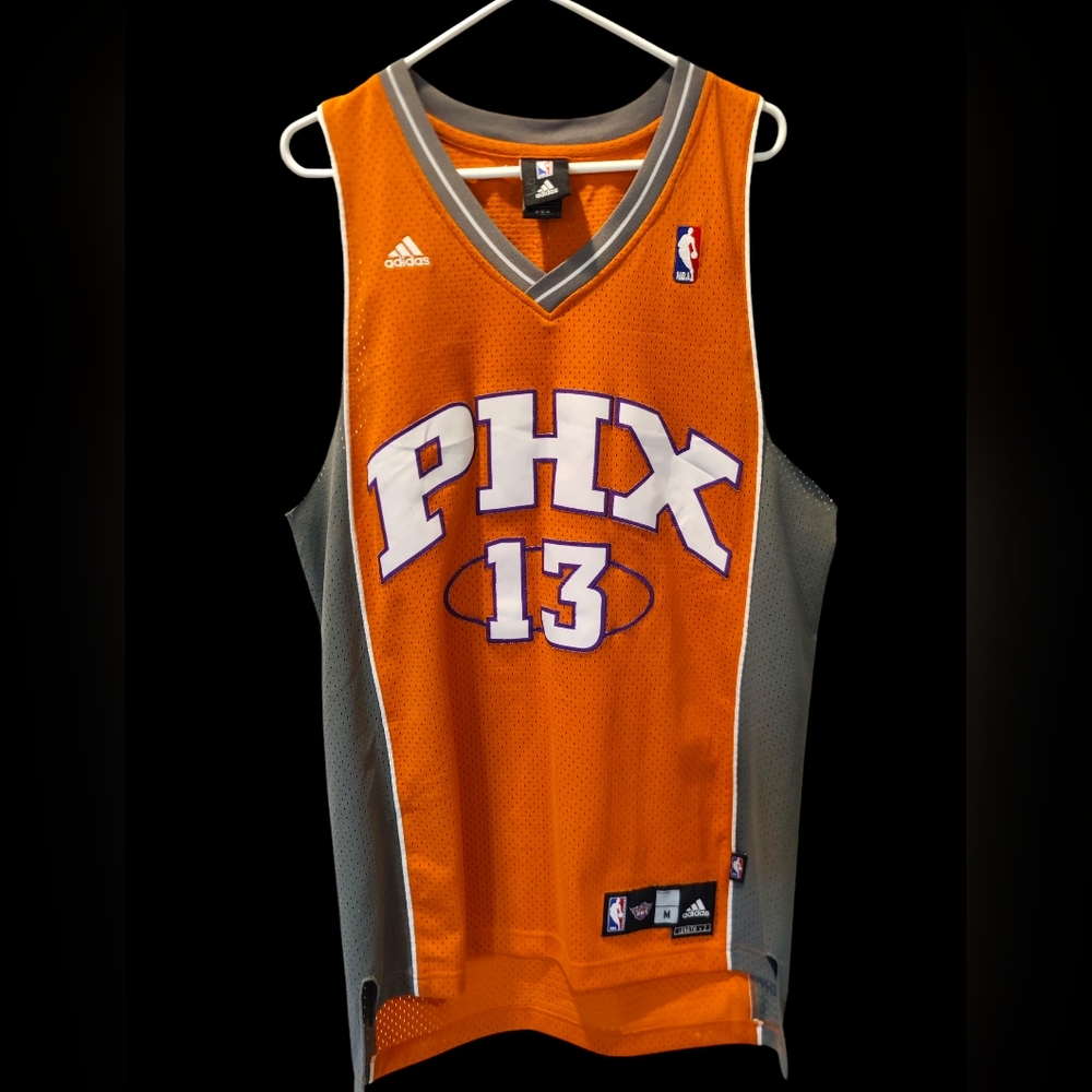 Adidas NBA Steve Nash #13 Orange&White Phoenix Suns Jersey Size Large Alternate
